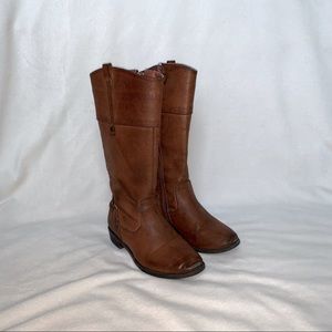 Sam Edelman Pia Riding Boot Brown Girls SZ 12